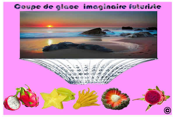 coupe de glace futuriste